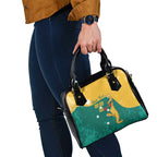 Personalised Boxing Kangaroo Shoulder Handbag Aussie Oi Oi Oi Sporty National Color - Aussie Hoodie