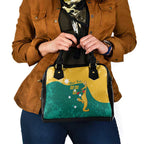 Personalised Boxing Kangaroo Shoulder Handbag Aussie Oi Oi Oi Sporty National Color - Aussie Hoodie