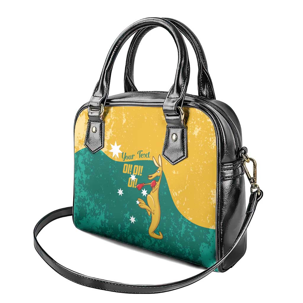 Personalised Boxing Kangaroo Shoulder Handbag Aussie Oi Oi Oi Sporty National Color - Aussie Hoodie