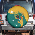 Personalised Boxing Kangaroo Spare Tire Cover Aussie Oi Oi Oi Sporty National Color - Aussie Hoodie