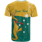 Personalised Boxing Kangaroo T Shirt Aussie Oi Oi Oi Sporty National Color - Aussie Hoodie