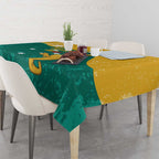 Personalised Boxing Kangaroo Tablecloth Aussie Oi Oi Oi Sporty National Color - Aussie Hoodie