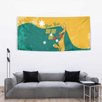 Personalised Boxing Kangaroo Tapestry Aussie Oi Oi Oi Sporty National Color - Aussie Hoodie