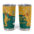 Personalised Boxing Kangaroo Tumbler Cup Aussie Oi Oi Oi Sporty National Color - Aussie Hoodie