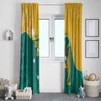 Personalised Boxing Kangaroo Window Curtain Aussie Oi Oi Oi Sporty National Color - Aussie Hoodie