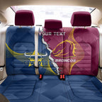 Custom Cowboys And Broncos Rugby Back Car Seat Cover Dynamic Style