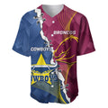 Custom Cowboys And Broncos Rugby Baseball Jersey Dynamic Style