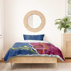 Custom Cowboys And Broncos Rugby Bedding Set Dynamic Style