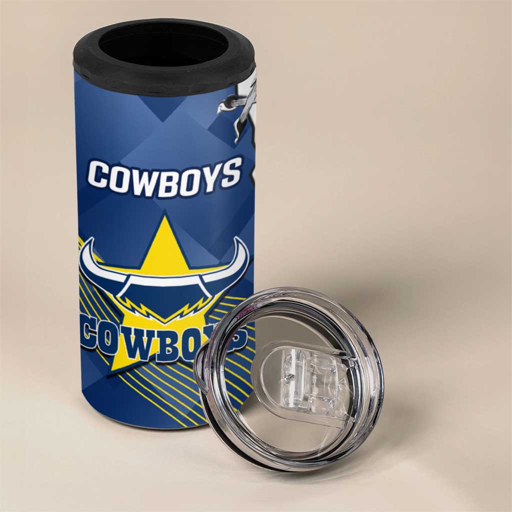 Cowboys And Broncos Rugby 4 in 1 Can Cooler Tumbler Dynamic Style
