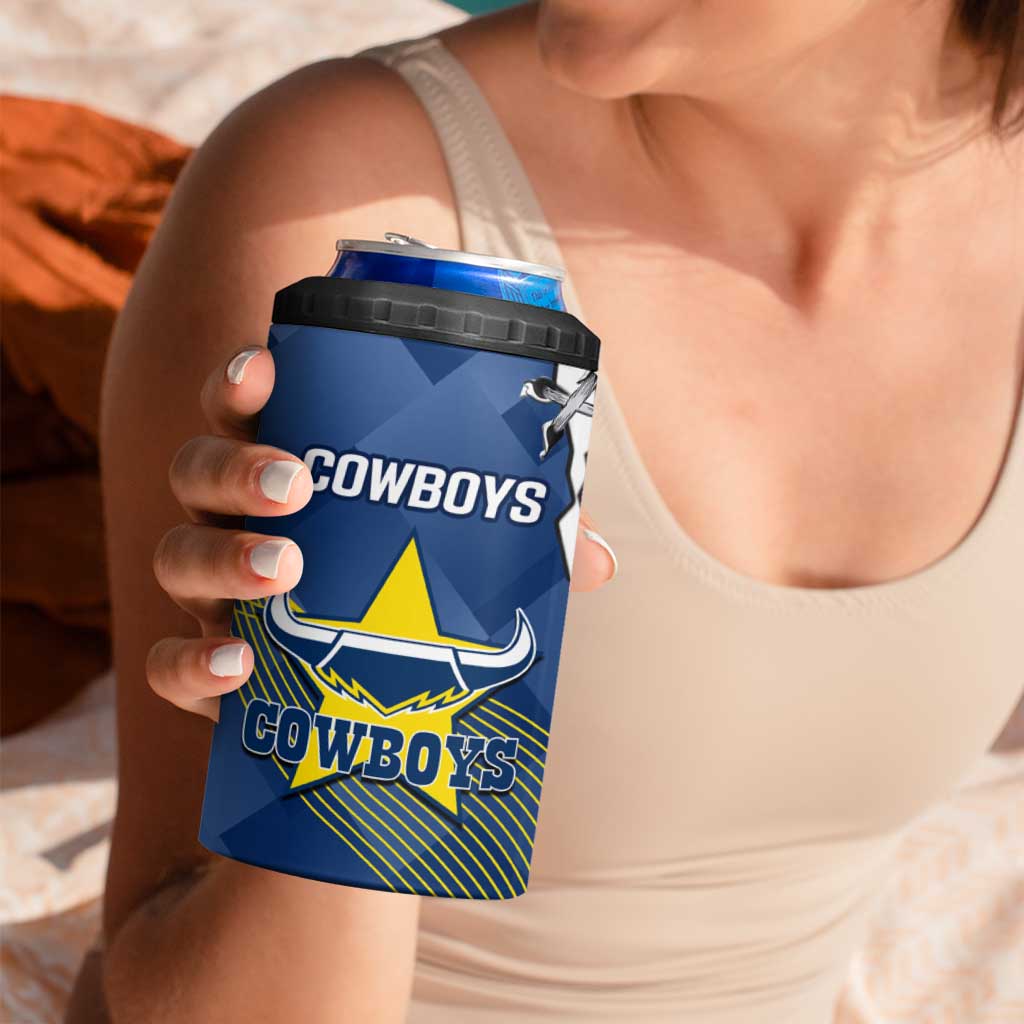 Cowboys And Broncos Rugby 4 in 1 Can Cooler Tumbler Dynamic Style