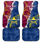 Custom Cowboys And Broncos Rugby Car Mats Dynamic Style