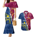 Custom Cowboys And Broncos Rugby Couples Matching Mermaid Dress and Hawaiian Shirt Dynamic Style