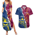 Custom Cowboys And Broncos Rugby Couples Matching Summer Maxi Dress and Hawaiian Shirt Dynamic Style