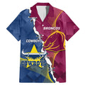 Custom Cowboys And Broncos Rugby Family Matching Mermaid Dress and Hawaiian Shirt Dynamic Style