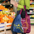 Custom Cowboys And Broncos Rugby Grocery Bag Dynamic Style
