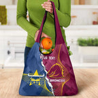 Custom Cowboys And Broncos Rugby Grocery Bag Dynamic Style
