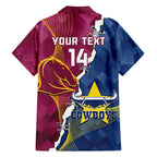 Custom Cowboys And Broncos Rugby Hawaiian Shirt Dynamic Style