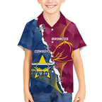 Custom Cowboys And Broncos Rugby Hawaiian Shirt Dynamic Style