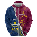 Custom Cowboys And Broncos Rugby Hoodie Dynamic Style