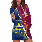 Custom Cowboys And Broncos Rugby Hoodie Dress Dynamic Style