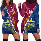 Custom Cowboys And Broncos Rugby Hoodie Dress Dynamic Style
