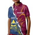 Custom Cowboys And Broncos Rugby Kid Polo Shirt Dynamic Style