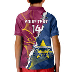 Custom Cowboys And Broncos Rugby Kid Polo Shirt Dynamic Style