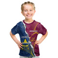 Custom Cowboys And Broncos Rugby Kid T Shirt Dynamic Style