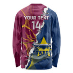Custom Cowboys And Broncos Rugby Long Sleeve Shirt Dynamic Style