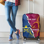 Custom Cowboys And Broncos Rugby Luggage Cover Dynamic Style
