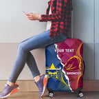 Custom Cowboys And Broncos Rugby Luggage Cover Dynamic Style