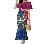 Custom Cowboys And Broncos Rugby Mermaid Dress Dynamic Style