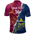 Custom Cowboys And Broncos Rugby Polo Shirt Dynamic Style