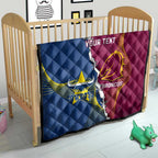 Custom Cowboys And Broncos Rugby Quilt Dynamic Style