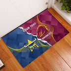 Custom Cowboys And Broncos Rugby Rubber Doormat Dynamic Style