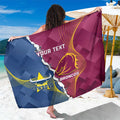Custom Cowboys And Broncos Rugby Sarong Dynamic Style
