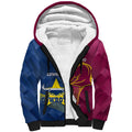 Custom Cowboys And Broncos Rugby Sherpa Hoodie Dynamic Style