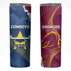 Cowboys And Broncos Rugby Skinny Tumbler Dynamic Style