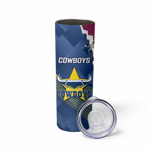 Cowboys And Broncos Rugby Skinny Tumbler Dynamic Style