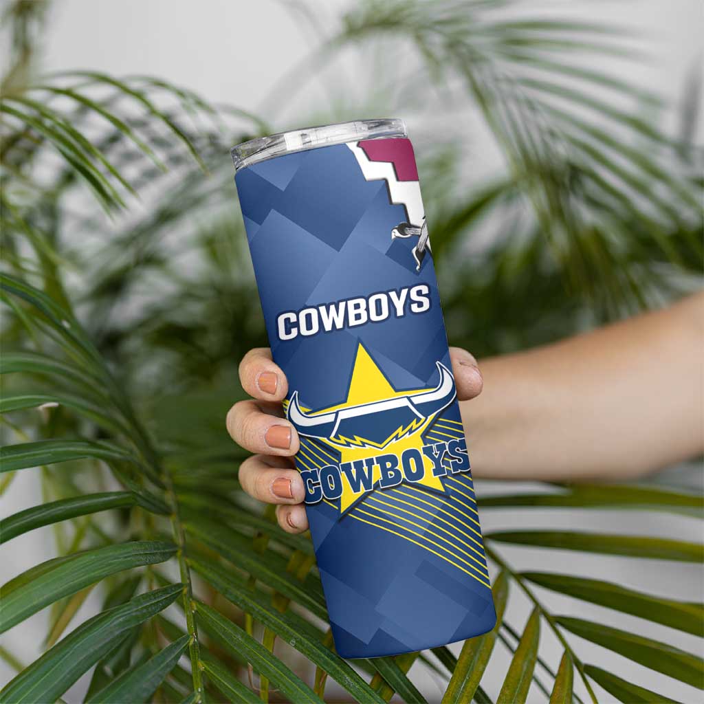 Cowboys And Broncos Rugby Skinny Tumbler Dynamic Style