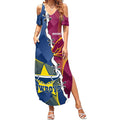 Custom Cowboys And Broncos Rugby Summer Maxi Dress Dynamic Style