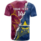 Custom Cowboys And Broncos Rugby T Shirt Dynamic Style