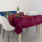 Custom Cowboys And Broncos Rugby Tablecloth Dynamic Style
