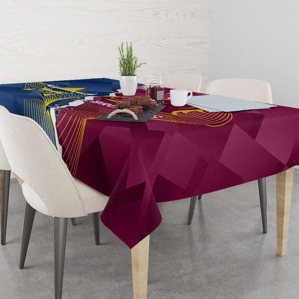 Custom Cowboys And Broncos Rugby Tablecloth Dynamic Style