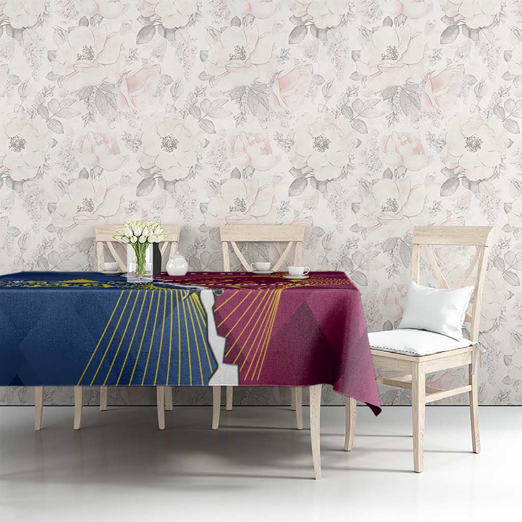 Custom Cowboys And Broncos Rugby Tablecloth Dynamic Style
