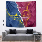 Custom Cowboys And Broncos Rugby Tapestry Dynamic Style
