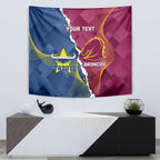 Custom Cowboys And Broncos Rugby Tapestry Dynamic Style