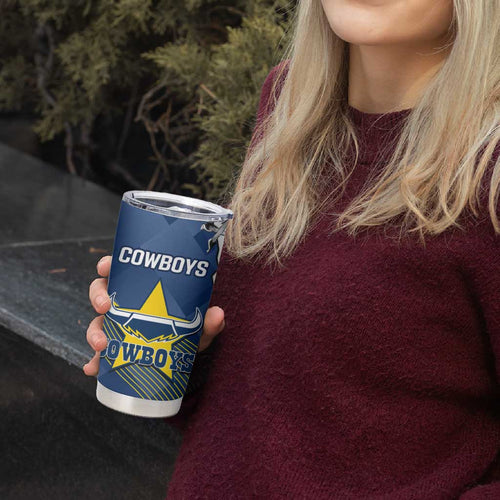 Cowboys And Broncos Rugby Tumbler Cup Dynamic Style