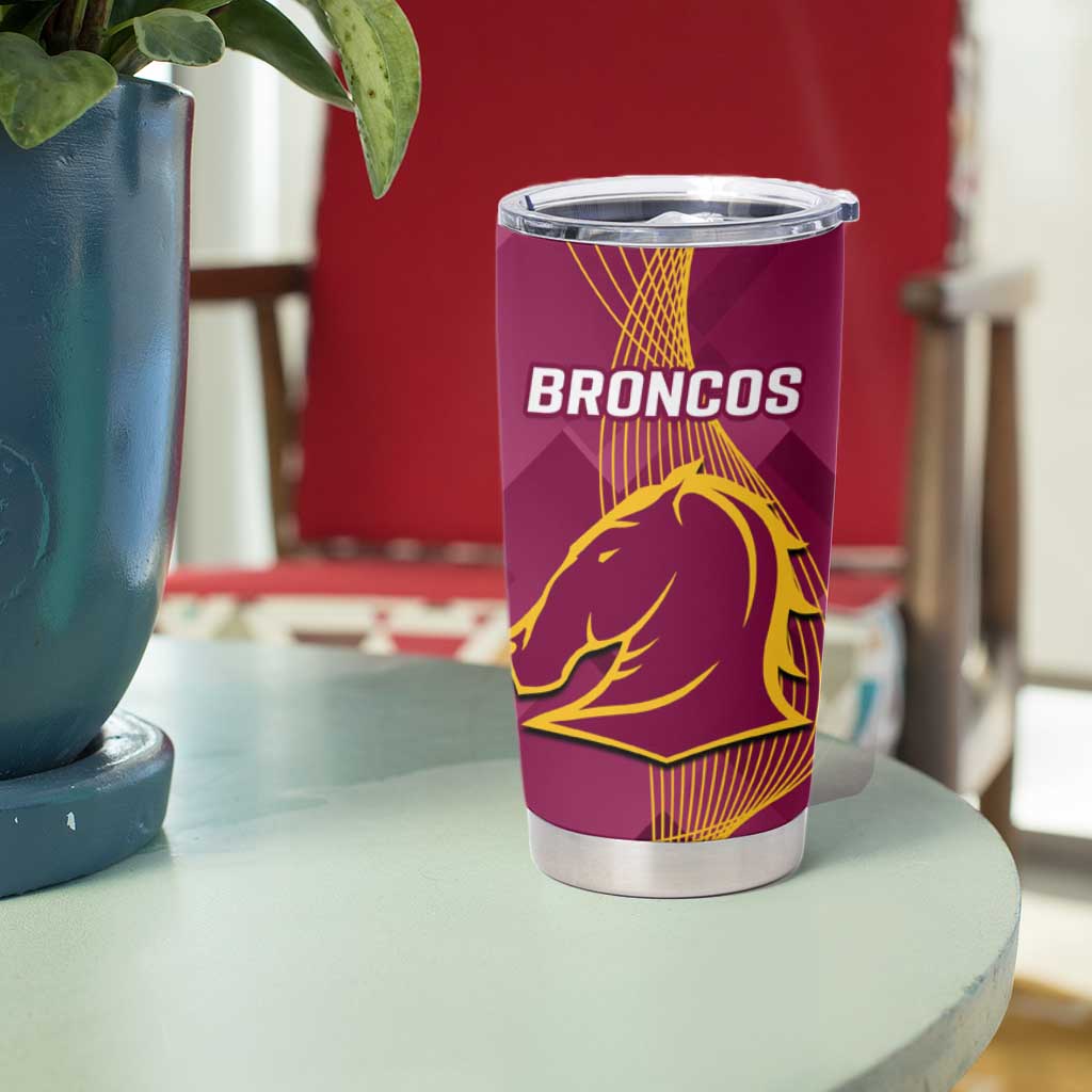 Cowboys And Broncos Rugby Tumbler Cup Dynamic Style