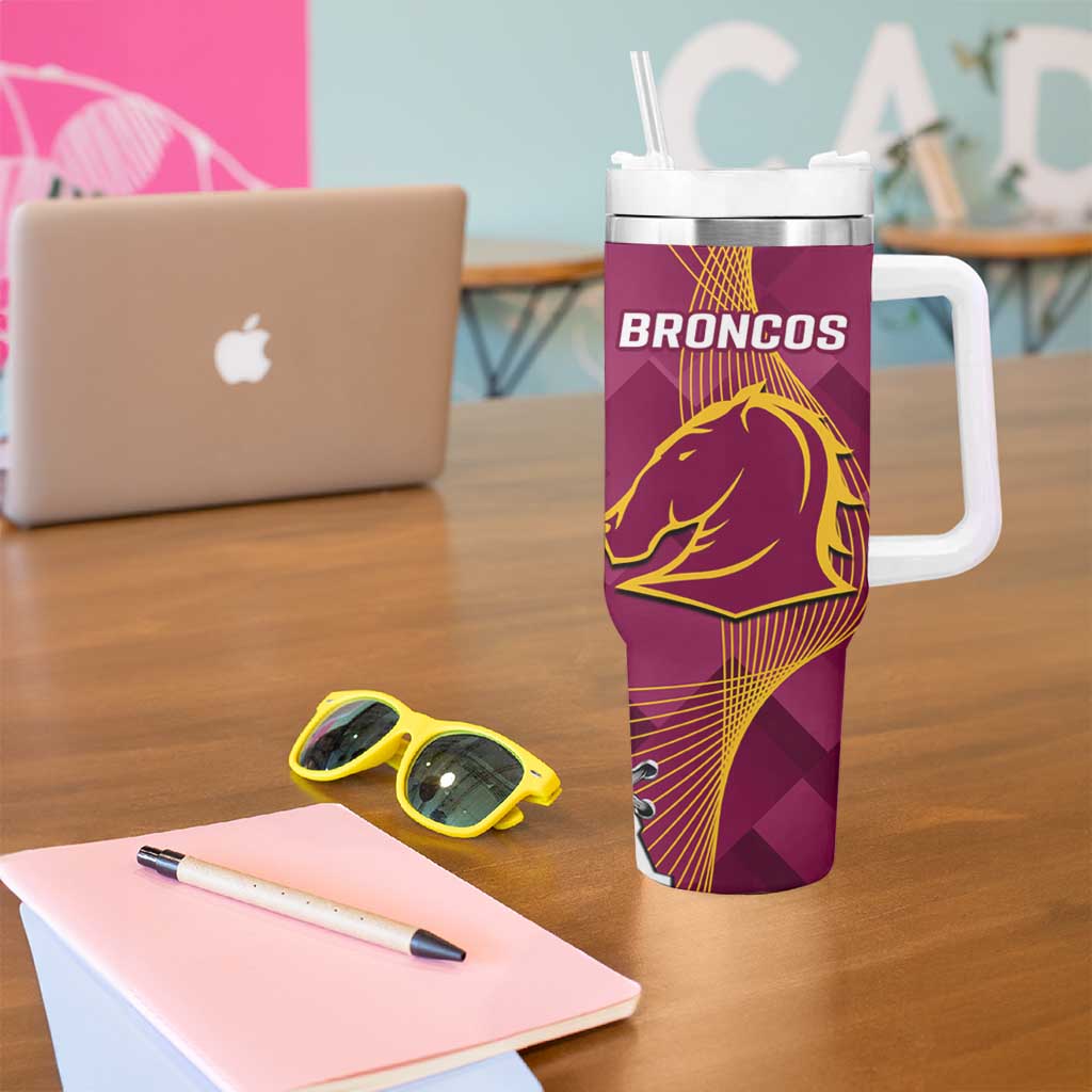 Cowboys And Broncos Rugby Tumbler With Handle Dynamic Style